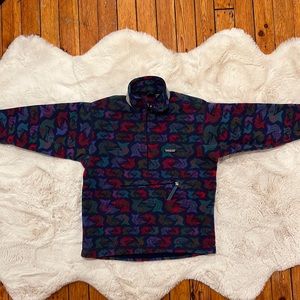Rare Patagonia zip front fleece kids jacket 14 in great shape